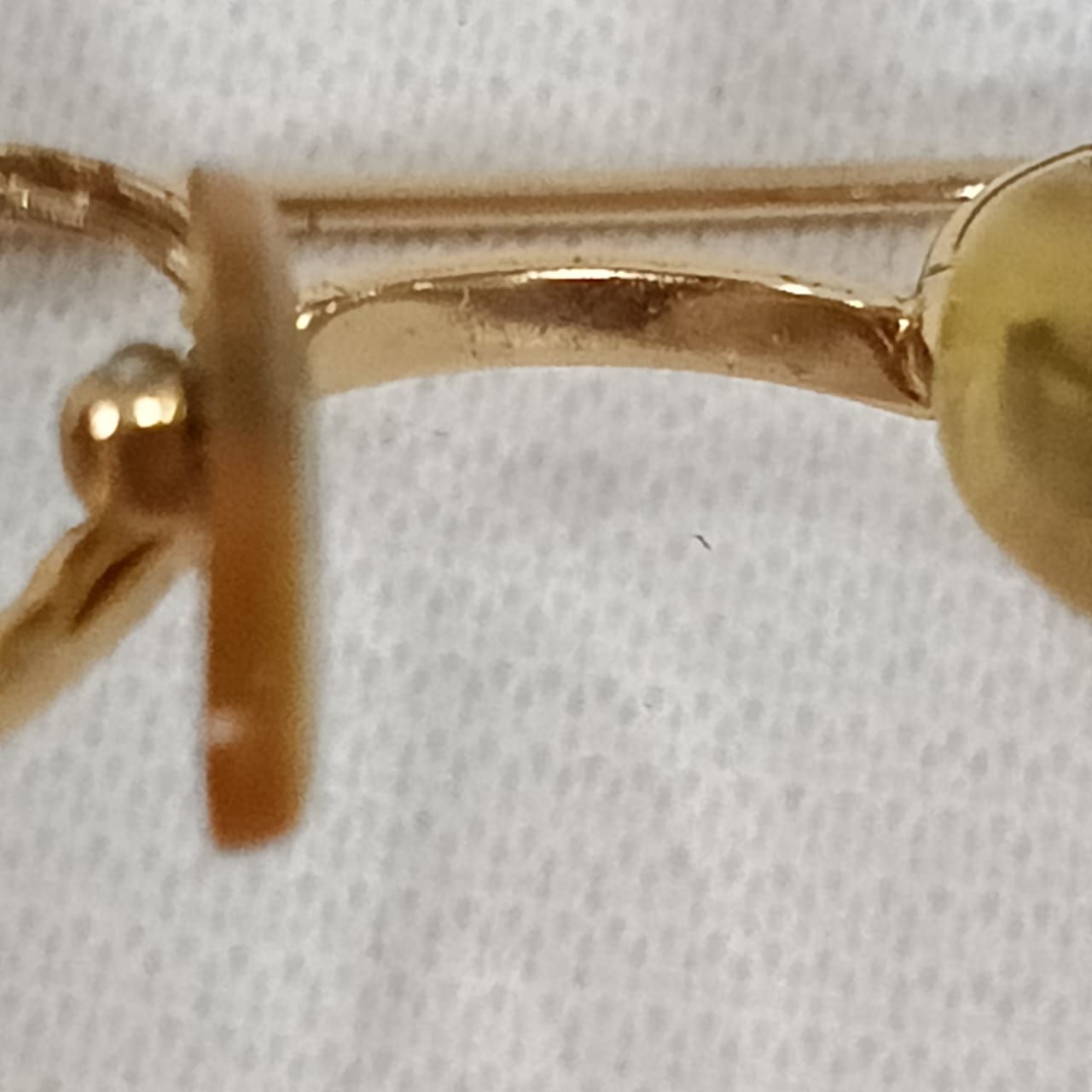 Monuter de lunette en plaqué or vintage original