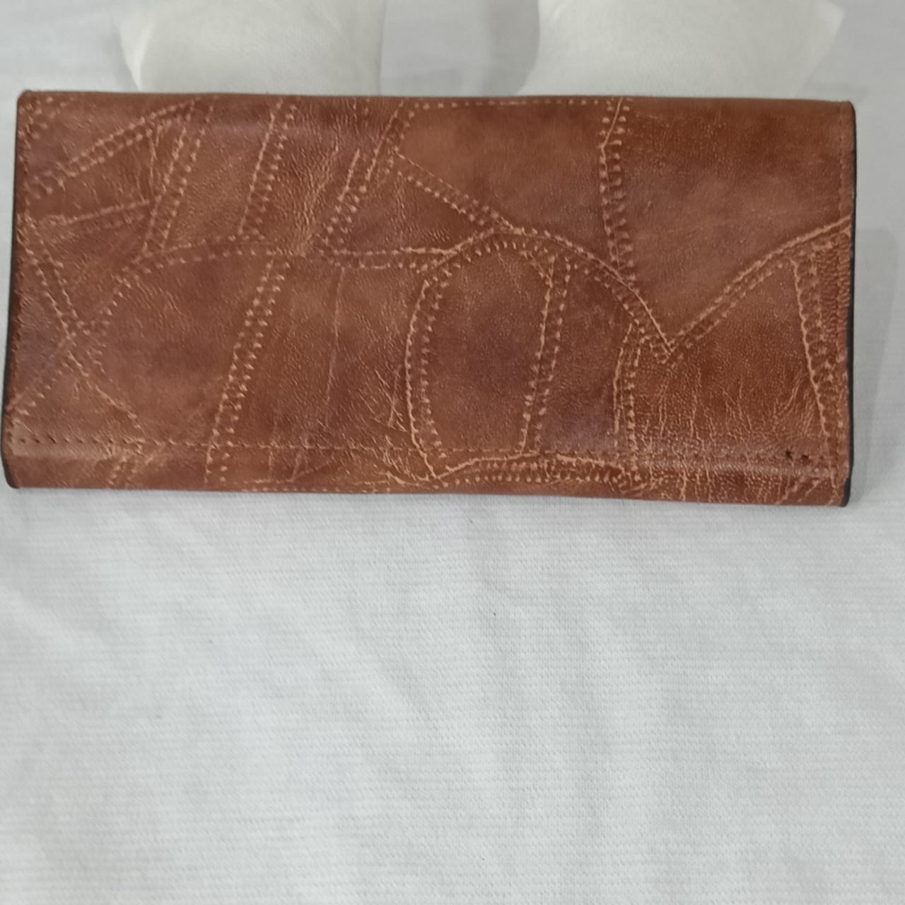 Portefeuille saint Laurent original femme en cuir vintage