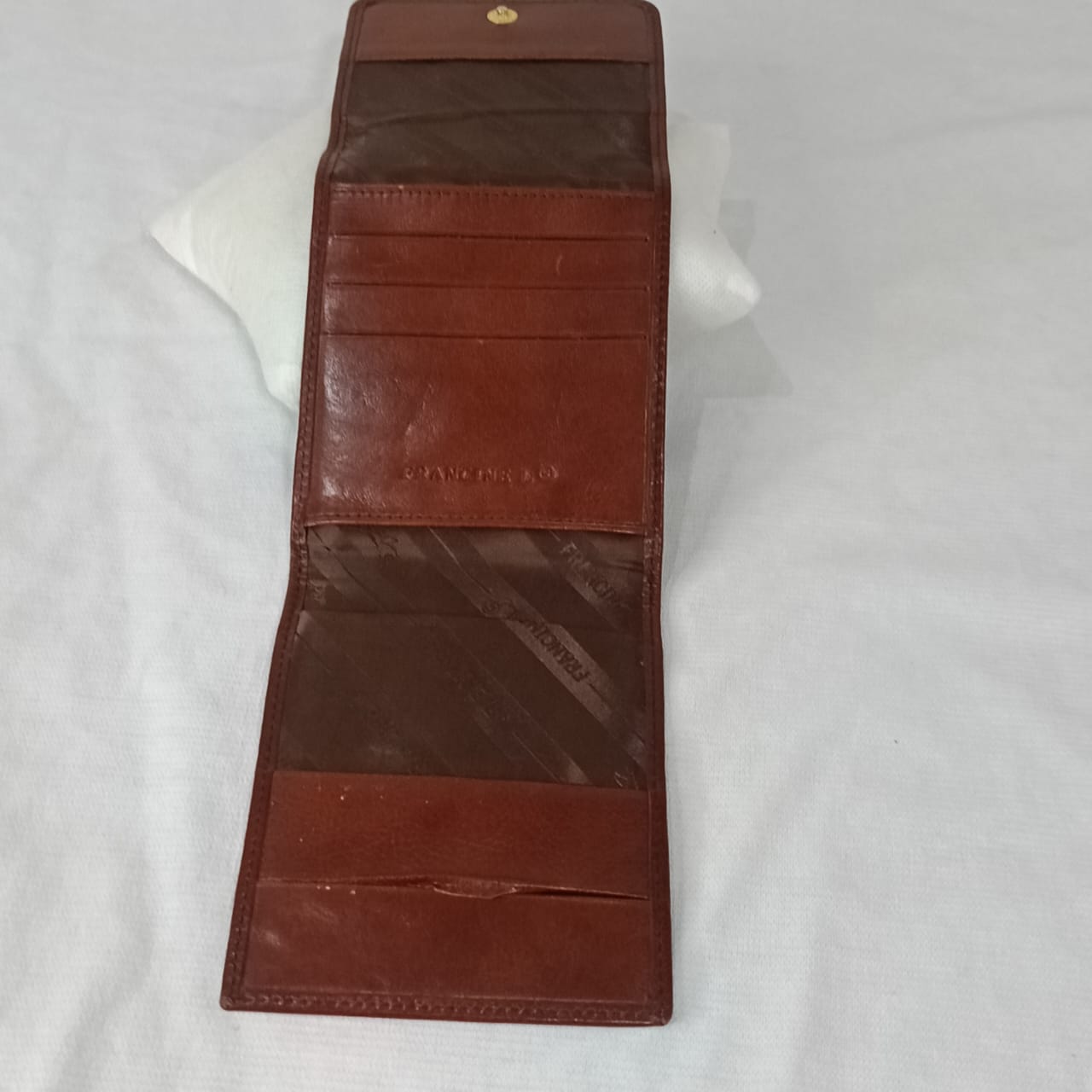 Portefeuille pancine l en cuir vintage original