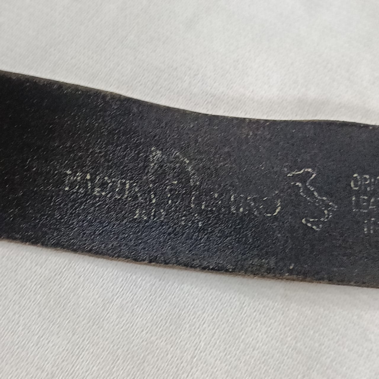 Ceinture en cuir vintage original homme