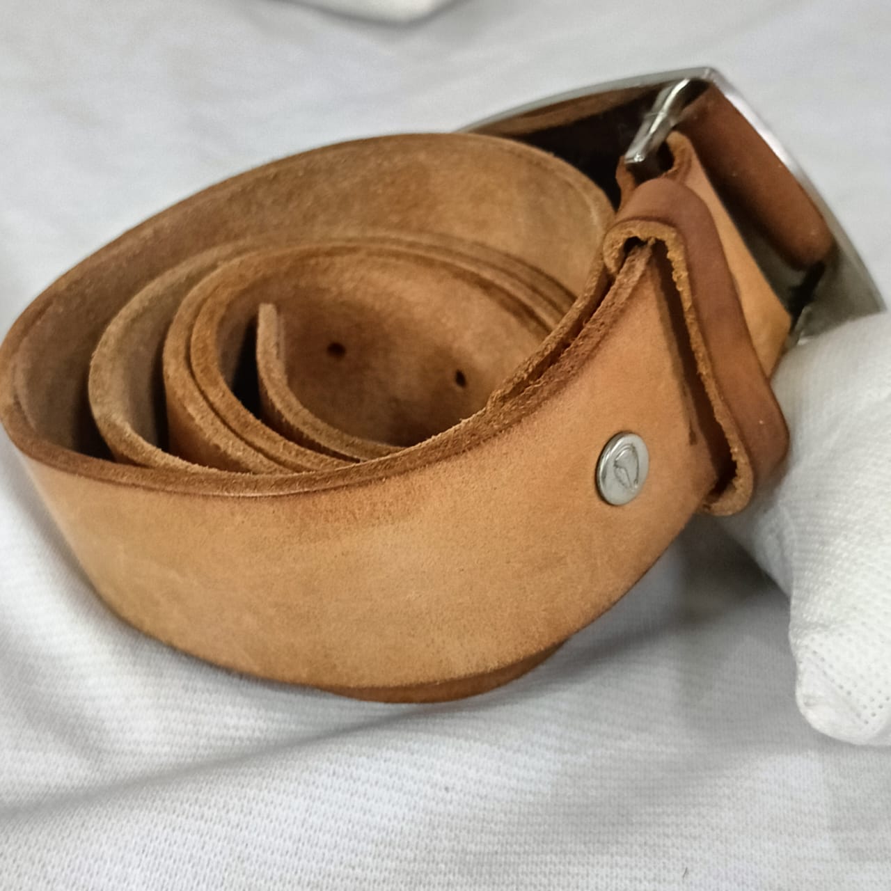 Ceinture noxin en cuir vintage original