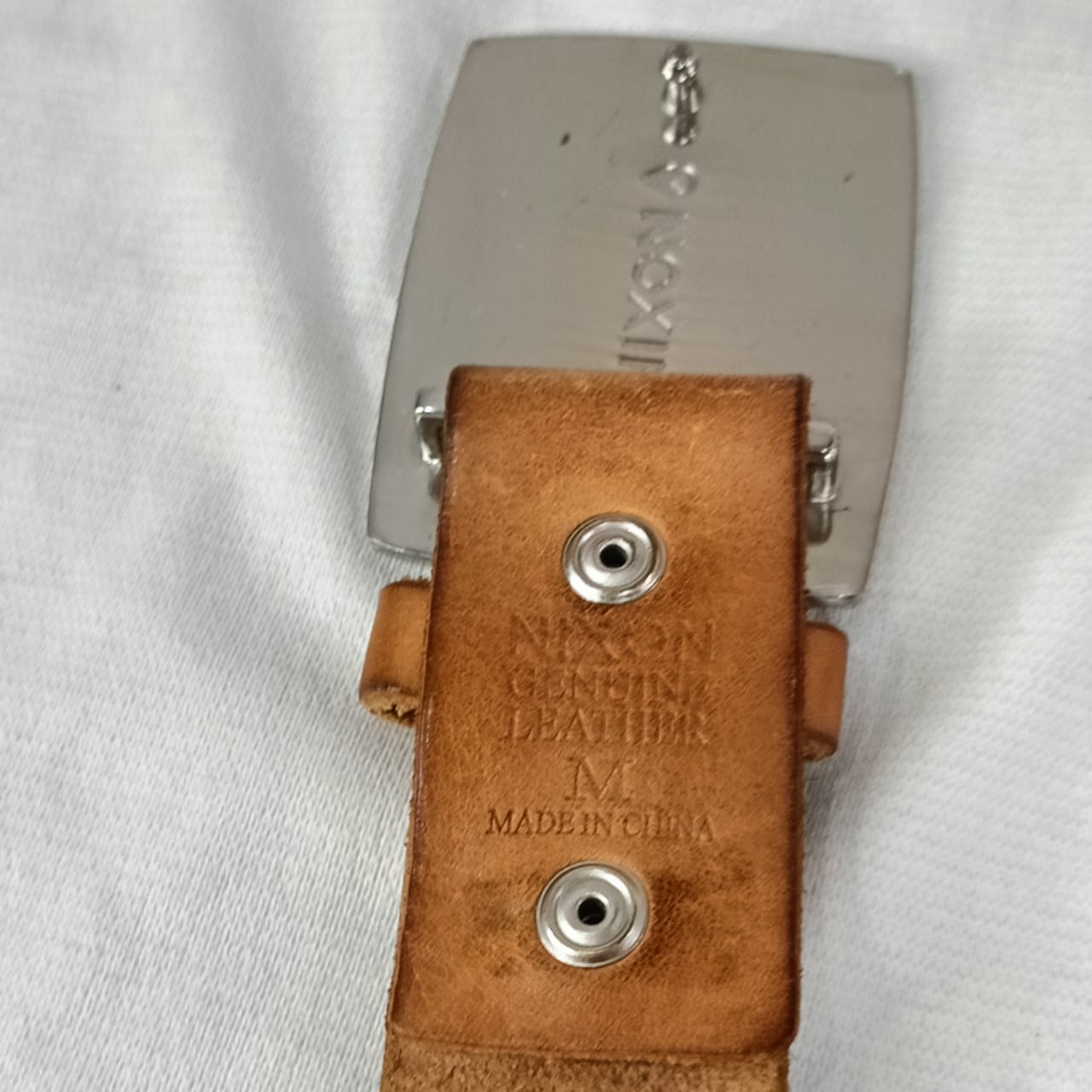 Ceinture noxin en cuir vintage original
