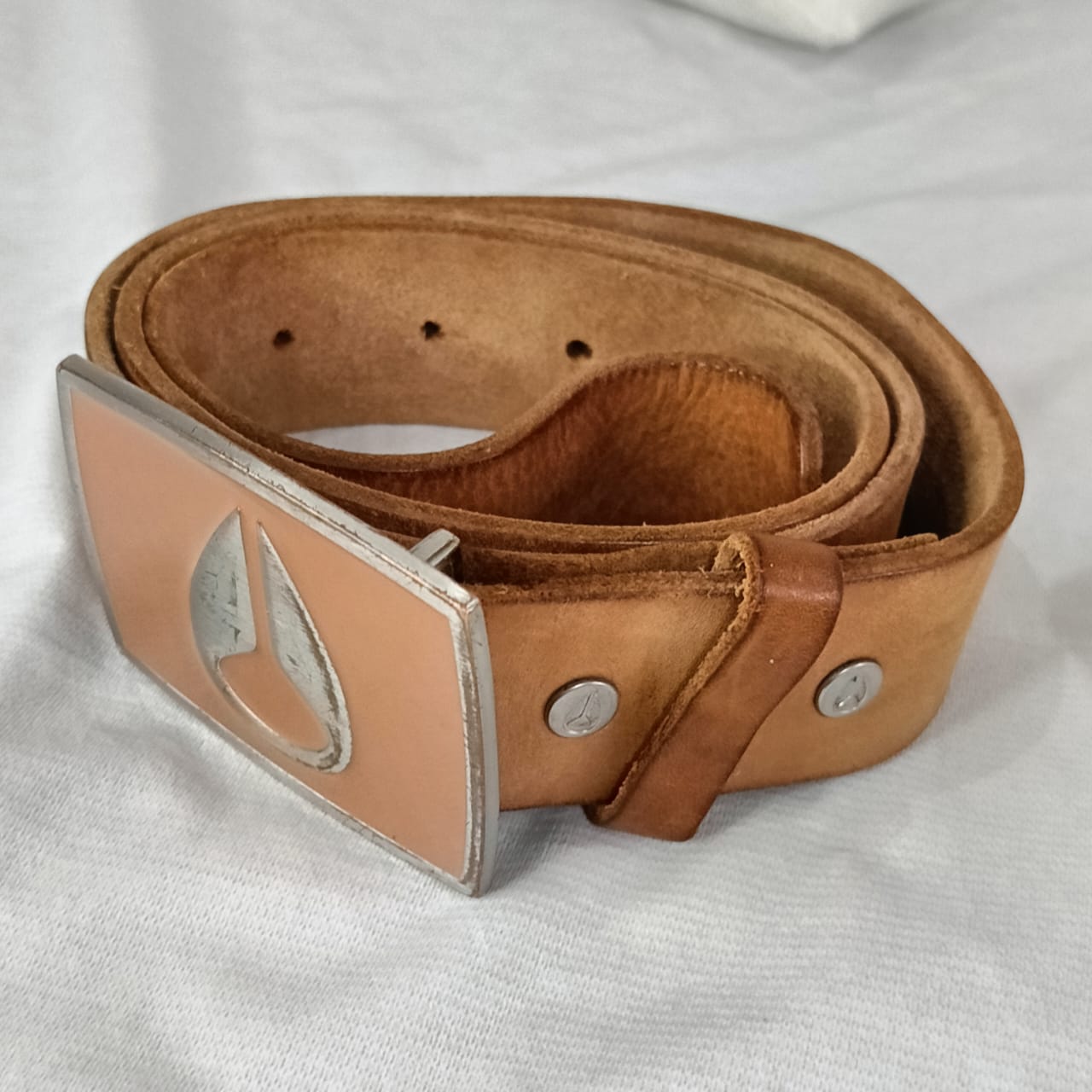 Ceinture noxin en cuir vintage original