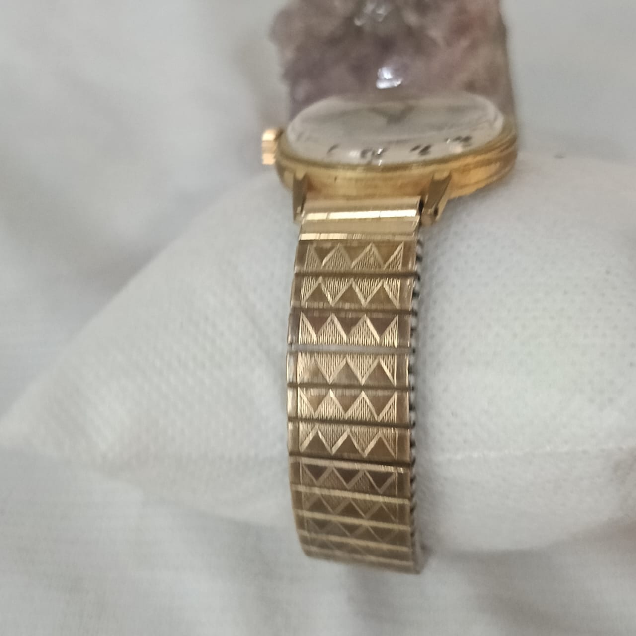 Montre mabo mécanique vintage original en plaqué or 38mm