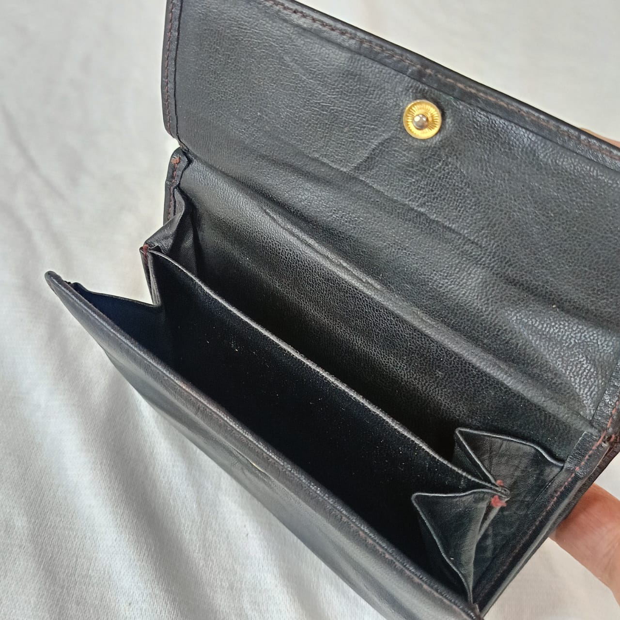 Portefeuille en cuir vintage original