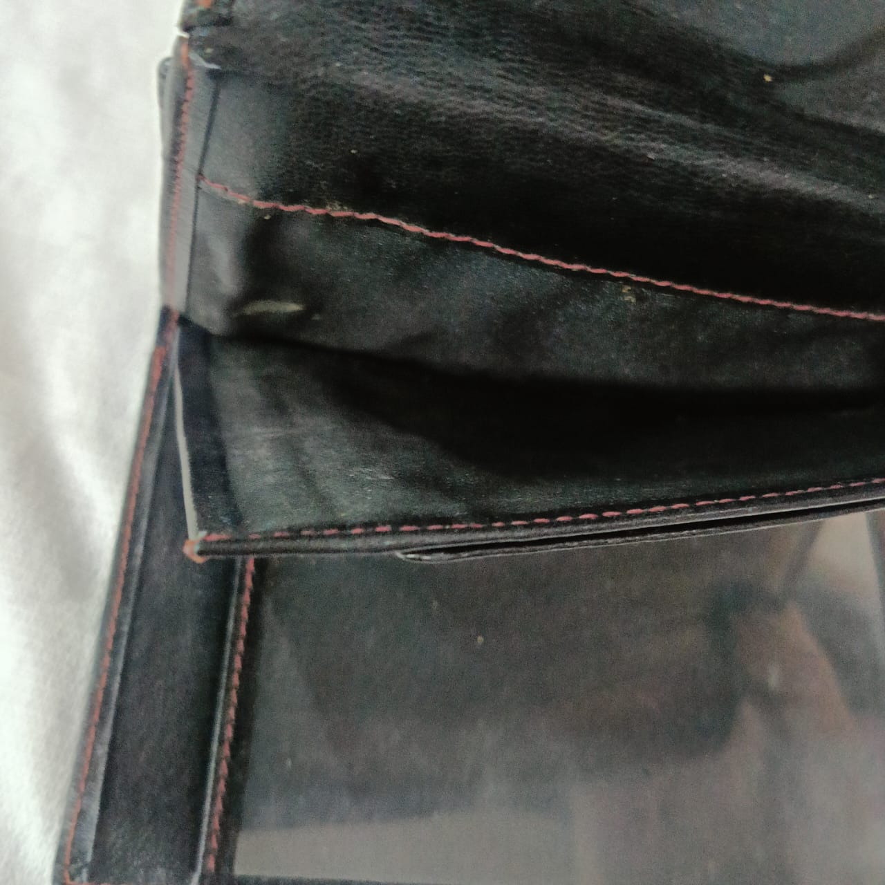 Portefeuille en cuir vintage original
