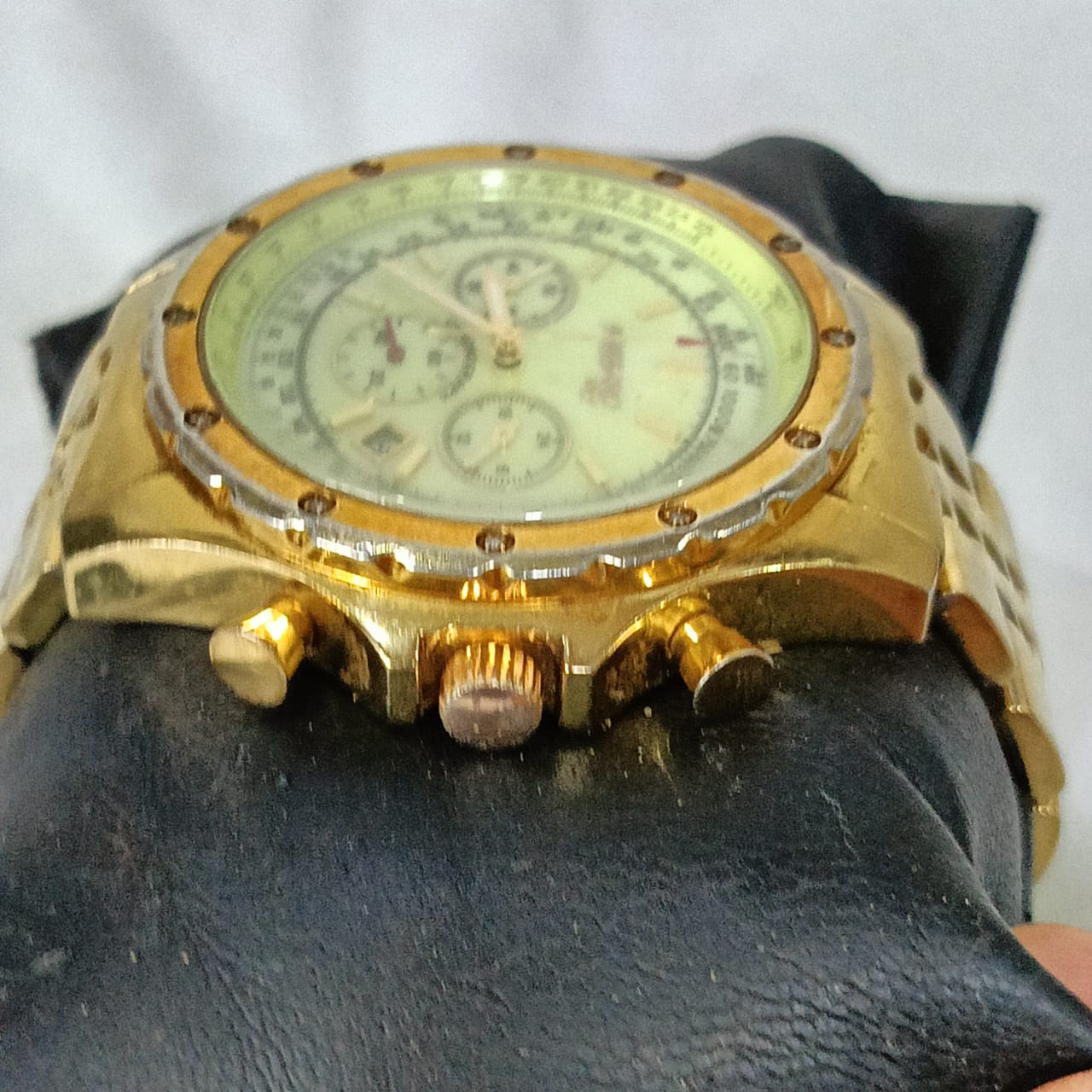 Montre pgzzaro en diamant chronographe Quartz original