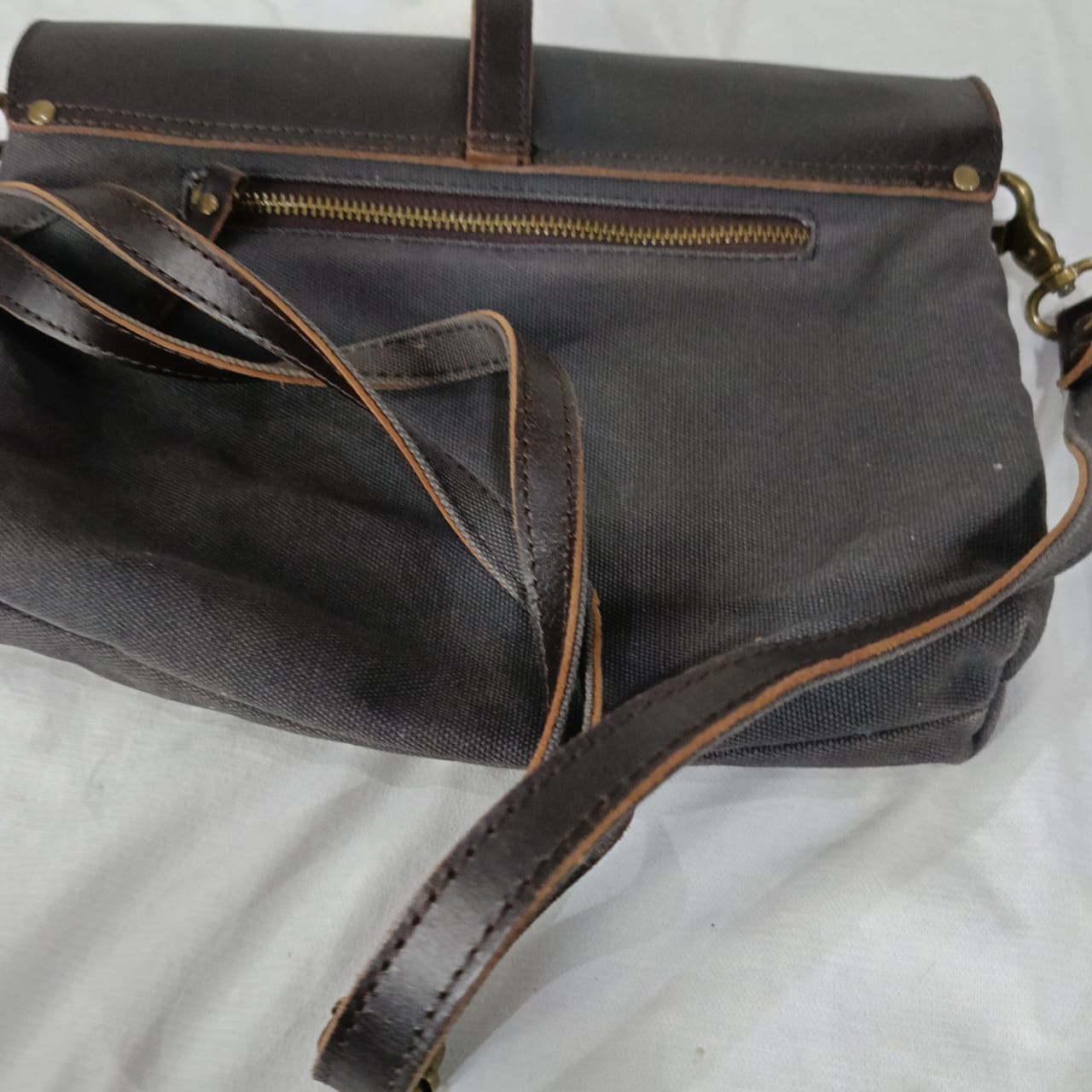 Sac nordlicht femme en cuir et toile original