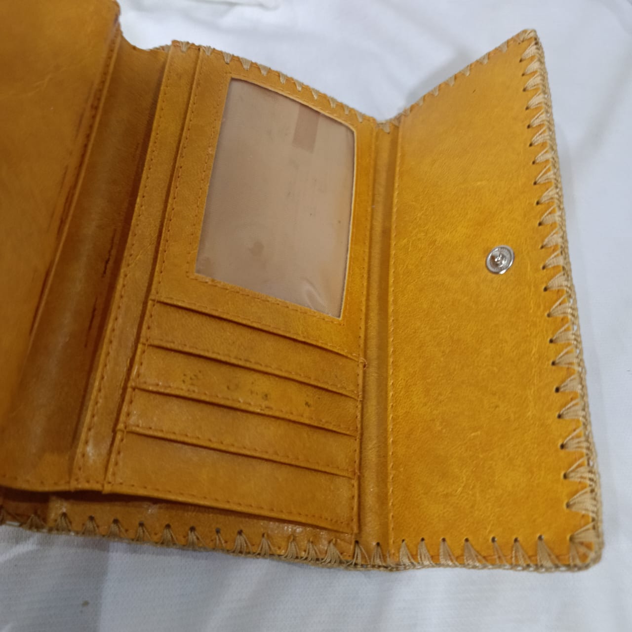 Portefeuille en cuir vintage original