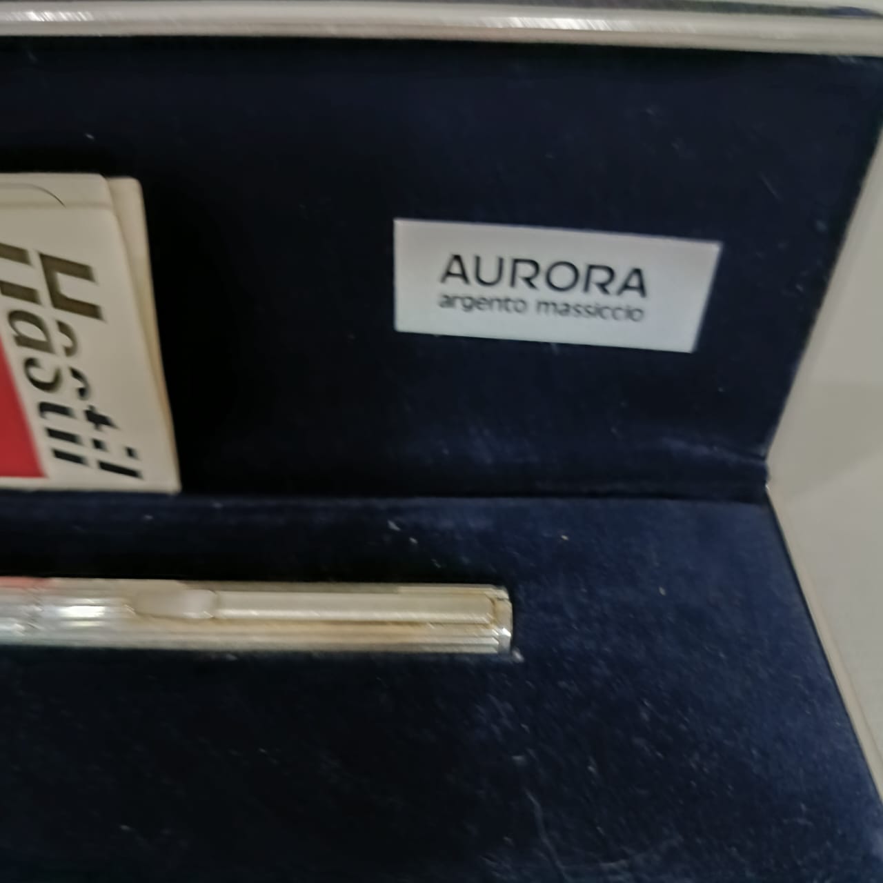 Stylo plume Aurora argent et or 14k