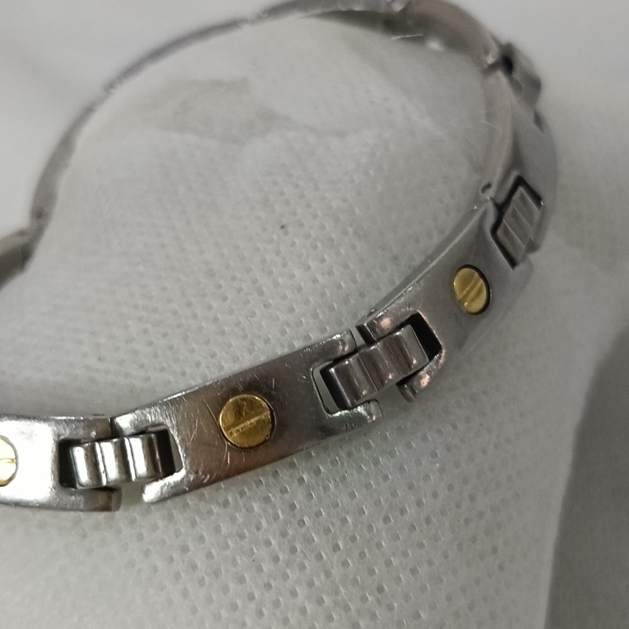 Bracelet acier inoxydable et or