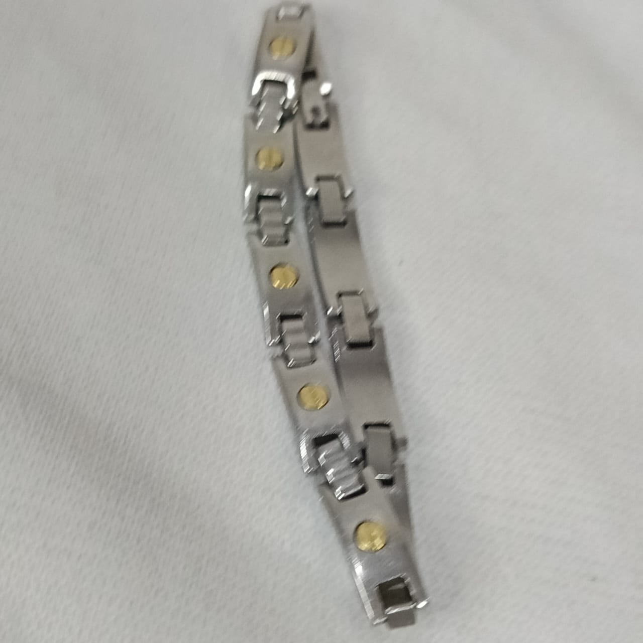 Bracelet acier inoxydable et or