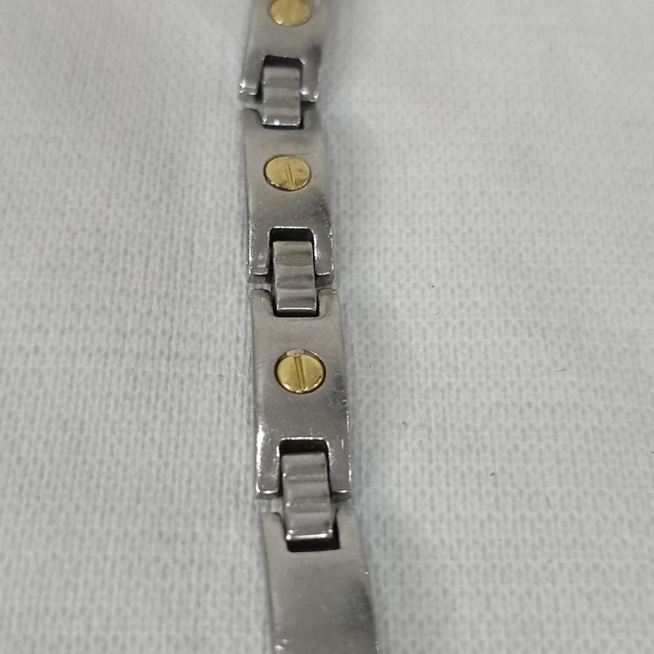 Bracelet acier inoxydable et or