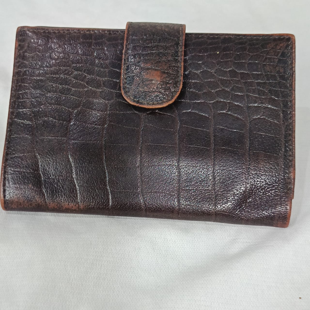 Portefeuille en cuir vintage original