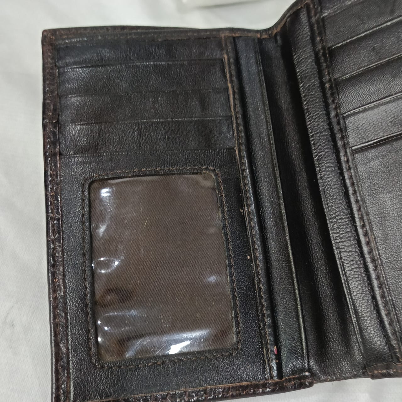 Portefeuille en cuir vintage original