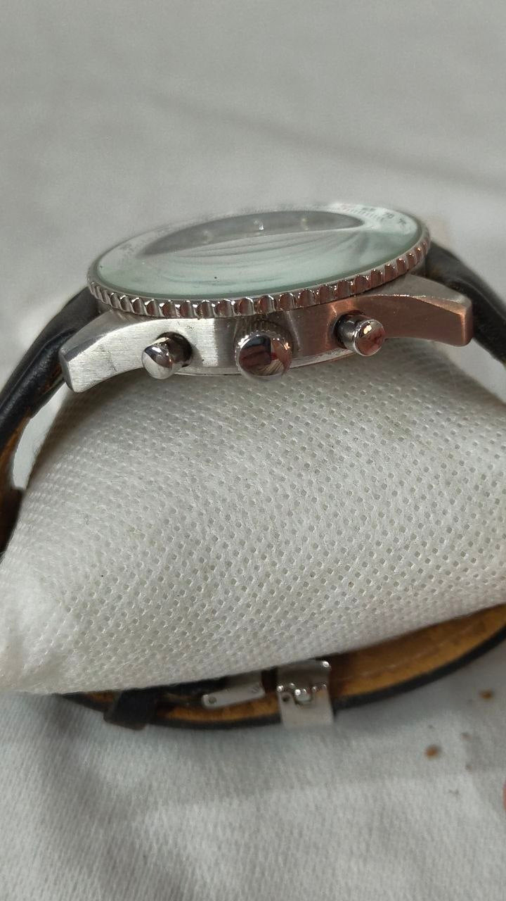 Montre Breitling quartz chronographe bracelet en cuir