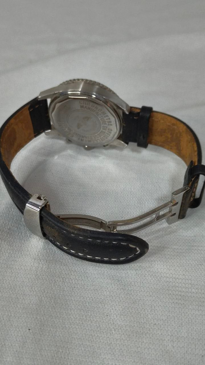 Montre Breitling quartz chronographe bracelet en cuir