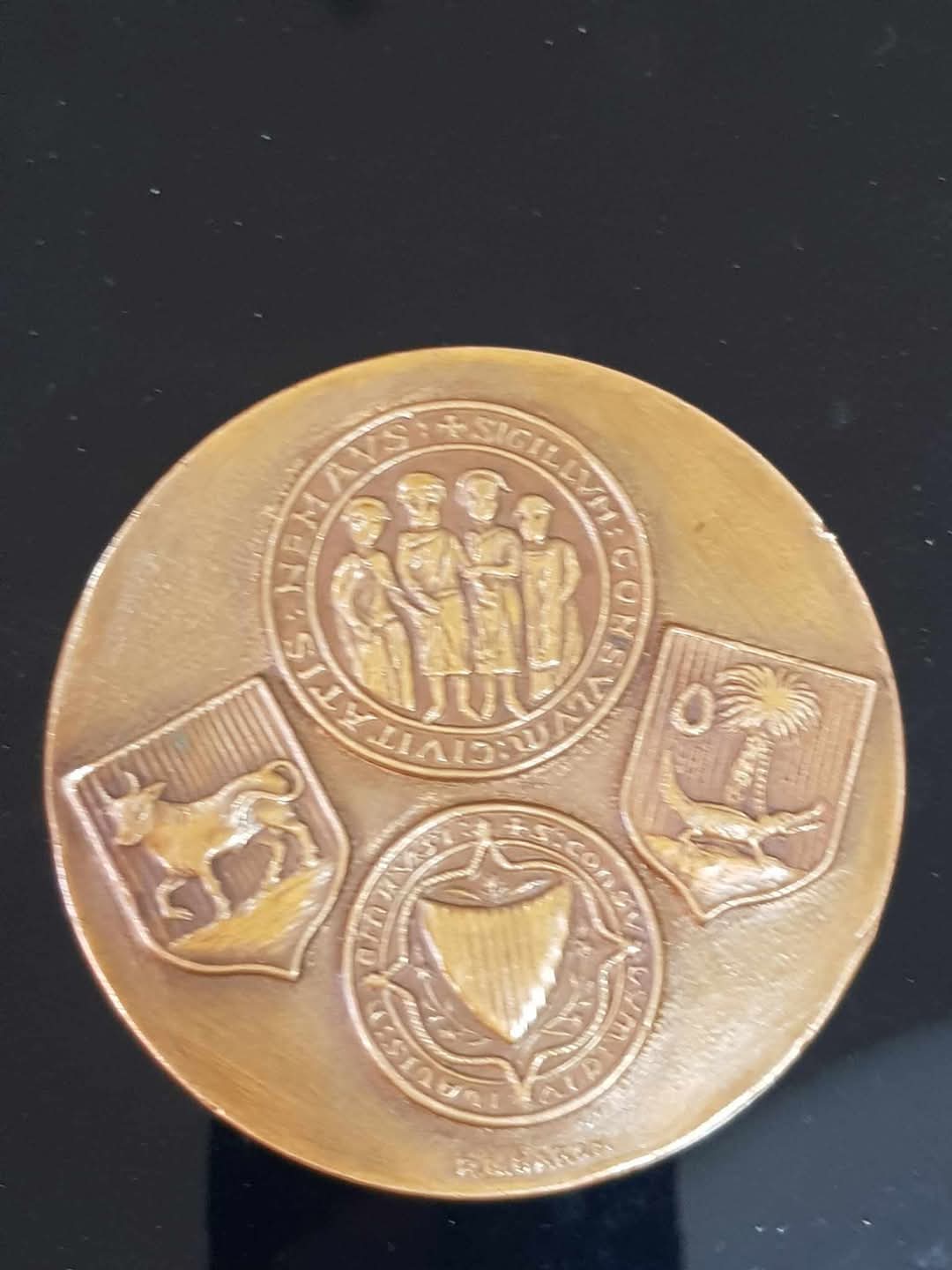 ميداي برونز قطرها 8cm