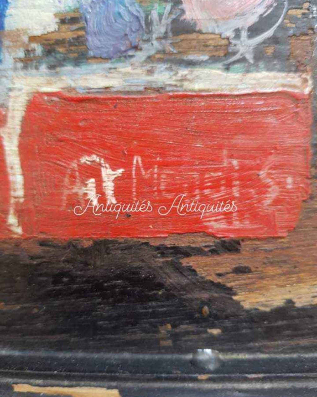 Tableau original signé sur panneau 50cm/35cm
