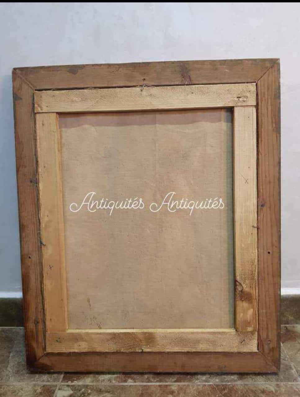 Ancien tableau original signé 
رسم على قماش