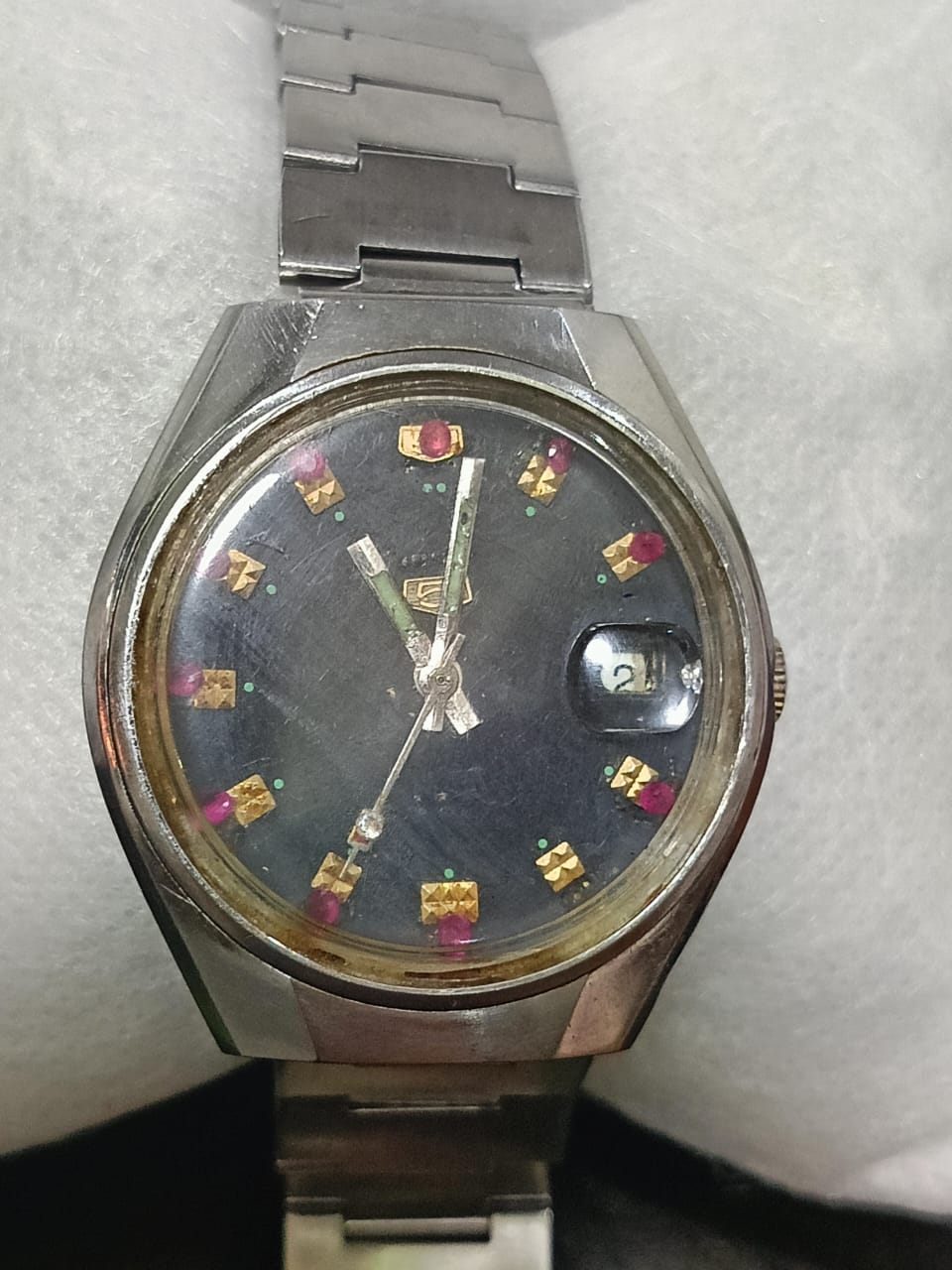 Montre Seiko original automatique rubis et diamant