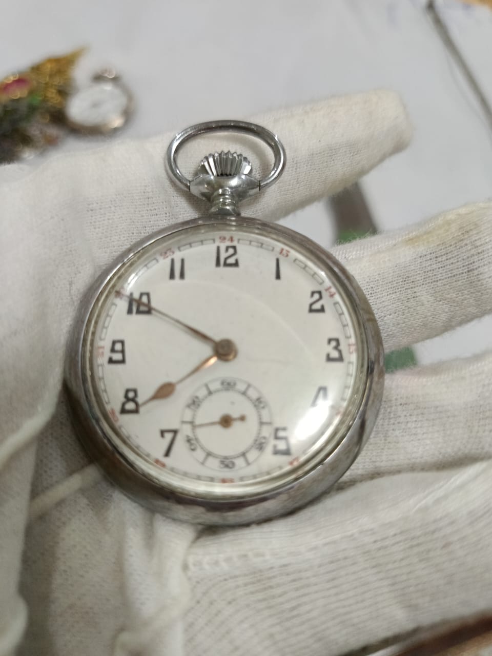 Montre gousset ancienne acier