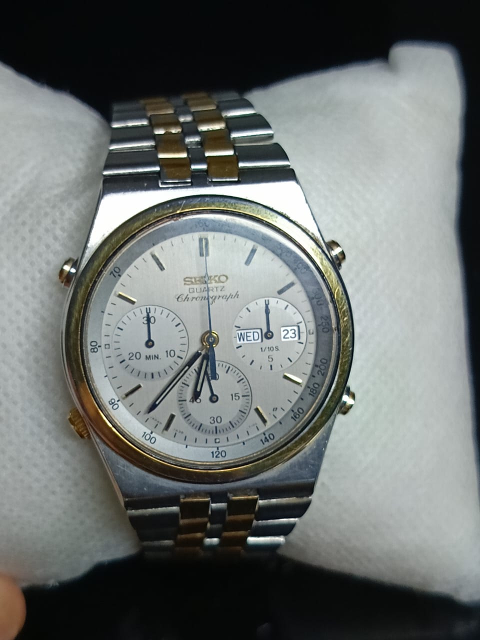 Montre Seiko chronographe Quartz vintage original