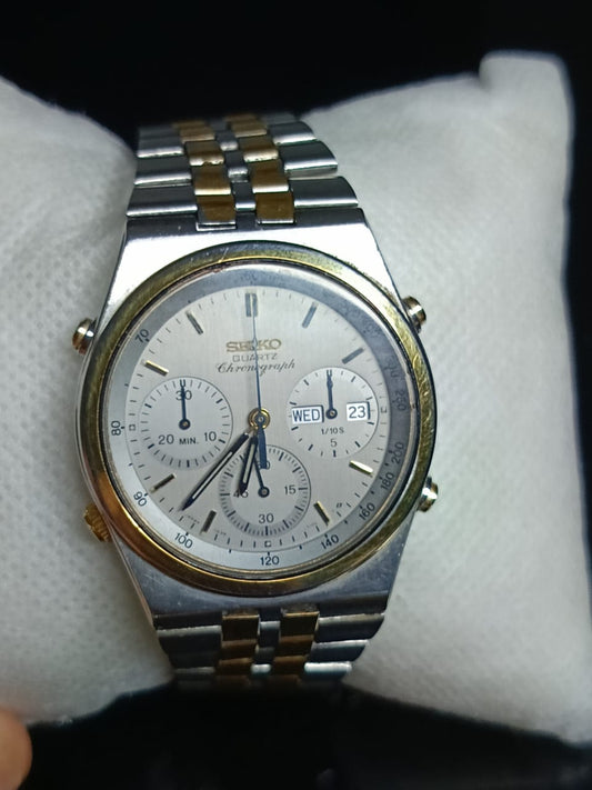 Montre Seiko chronographe Quartz vintage original