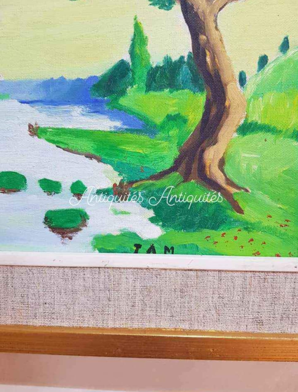 Tableau original signé sur panneau 60cm/45cm