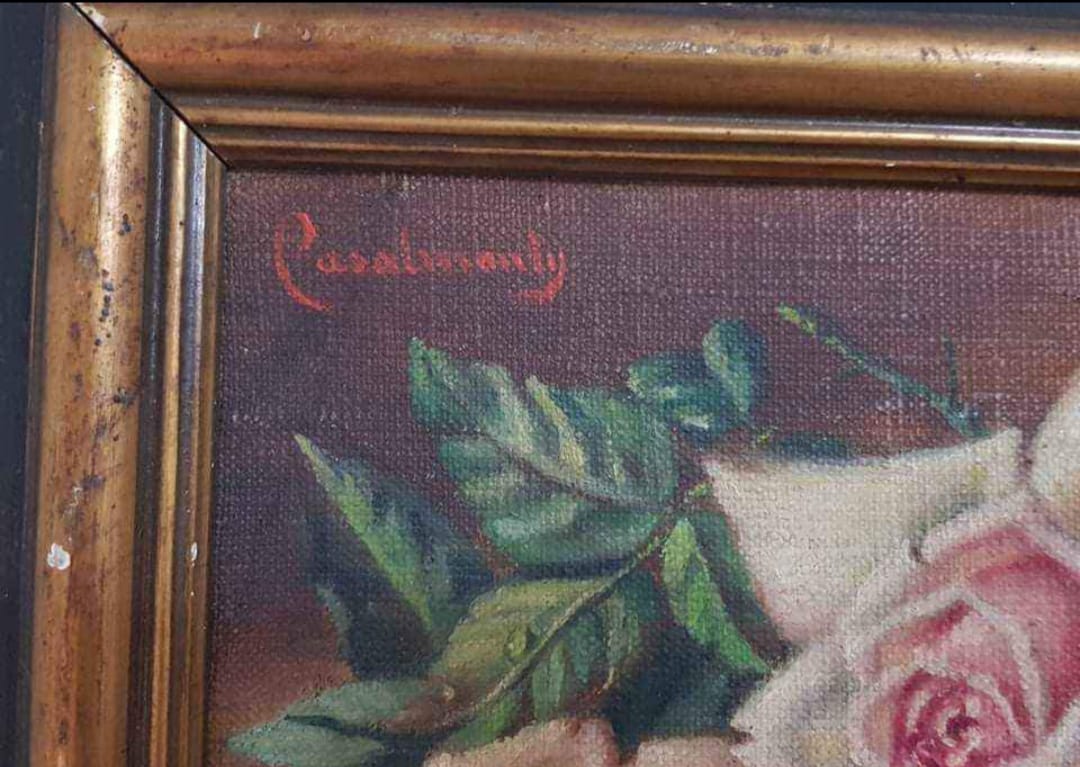 Ancien tableau original signé 
34cm/26cm