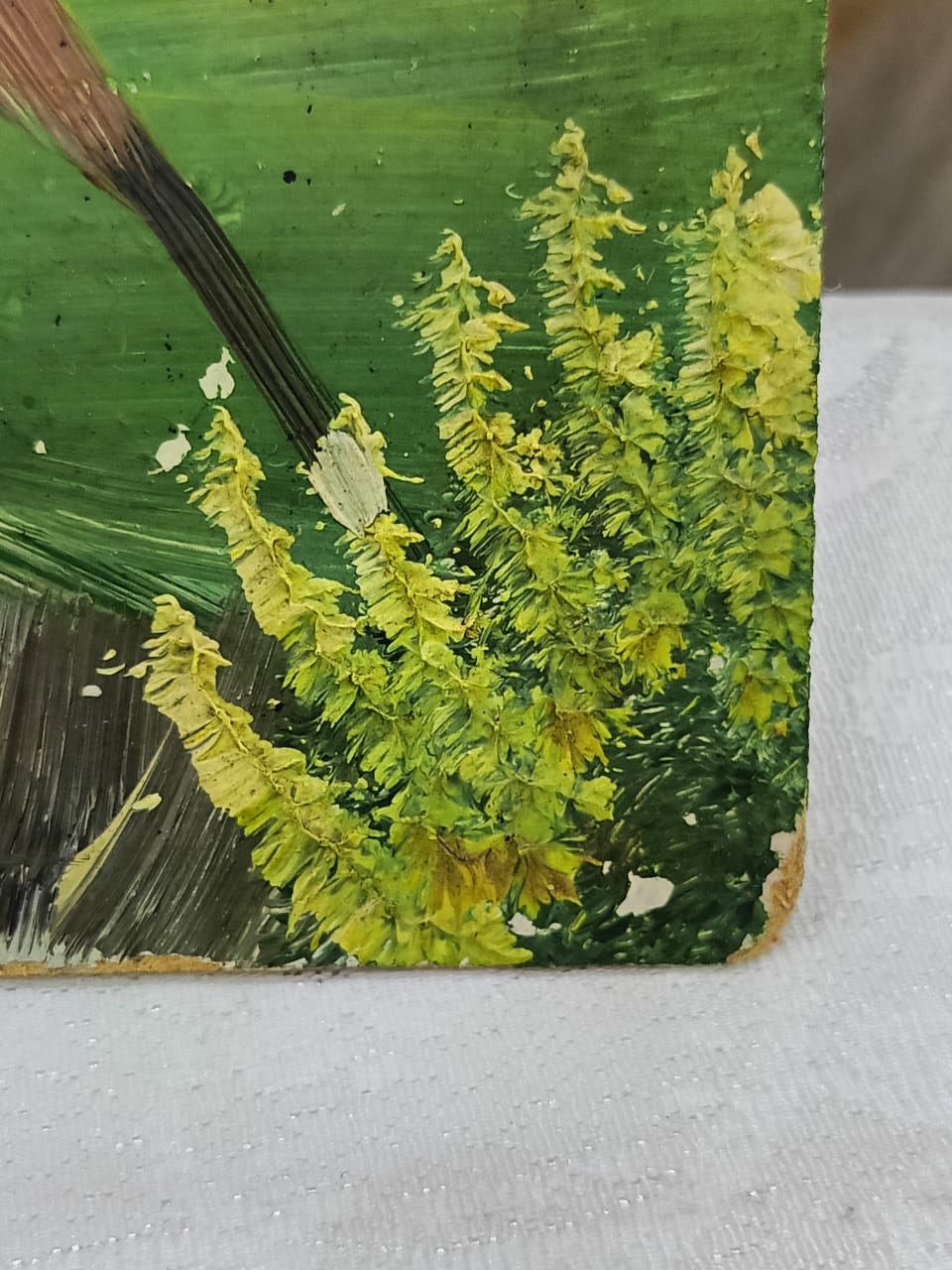 Ancien tableau original signé 
17cm/12cm