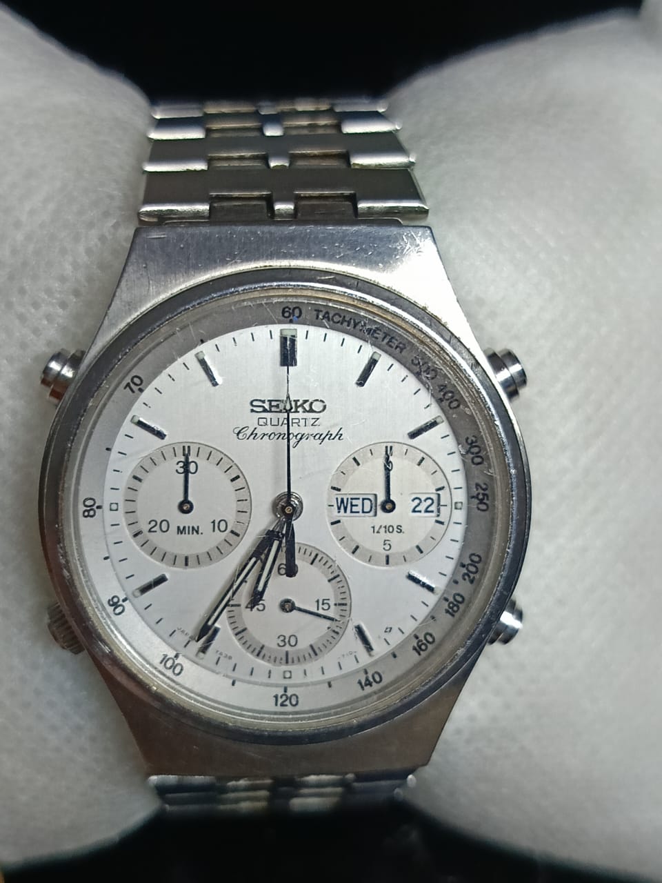 Montre Seiko chronographe Quartz vintage original