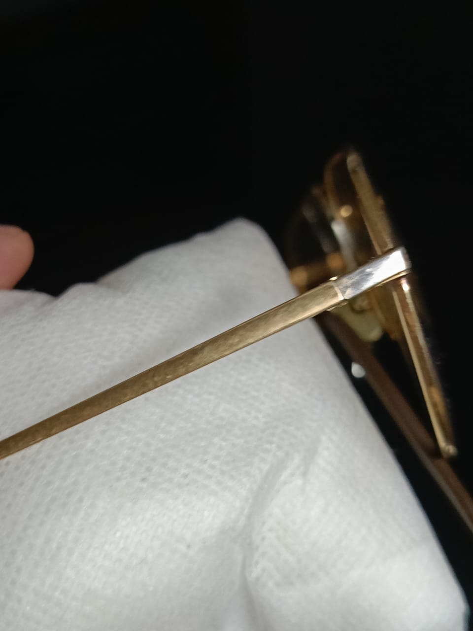 Cadre du lunette plaqué or vintage  مقاس كبير