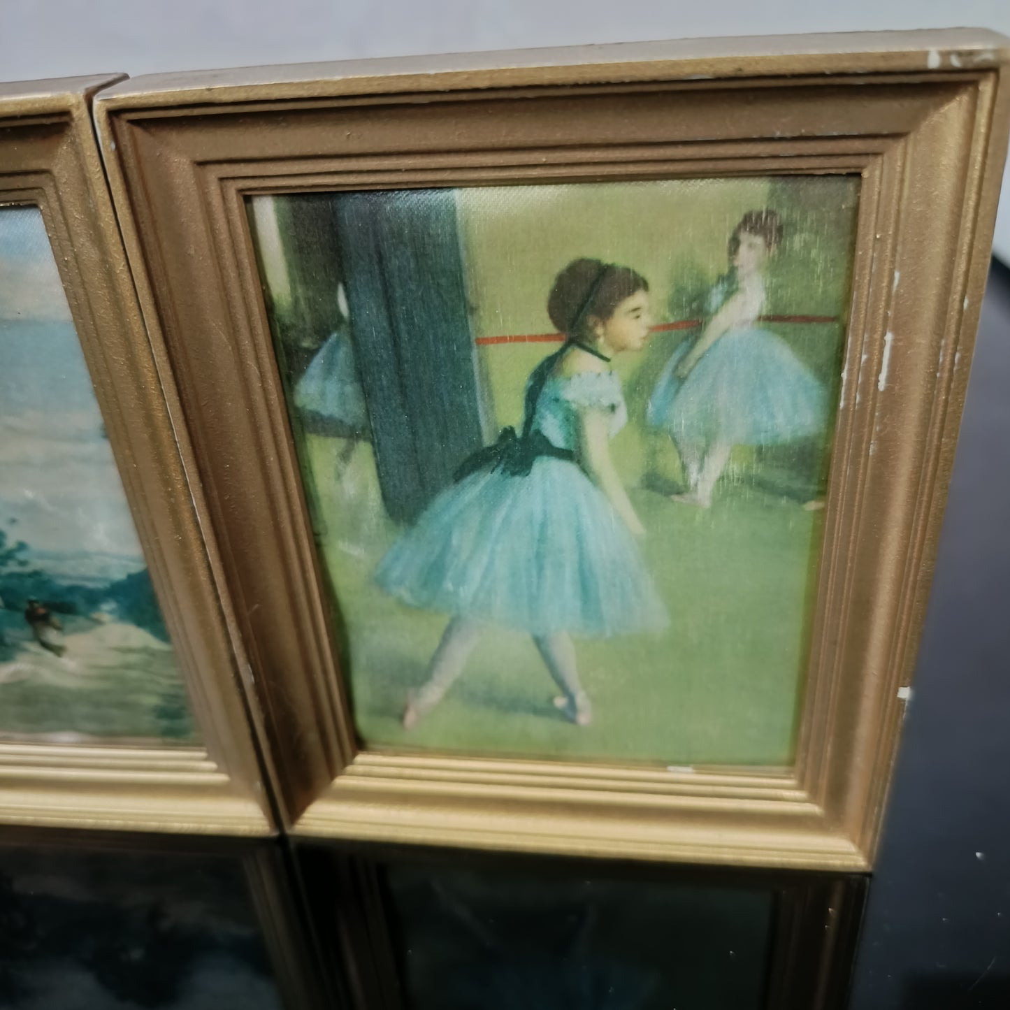 Deux tableaux sur soie