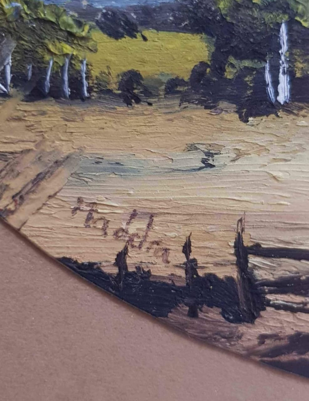 Tableau original signé sur papier 
40cm/25cm