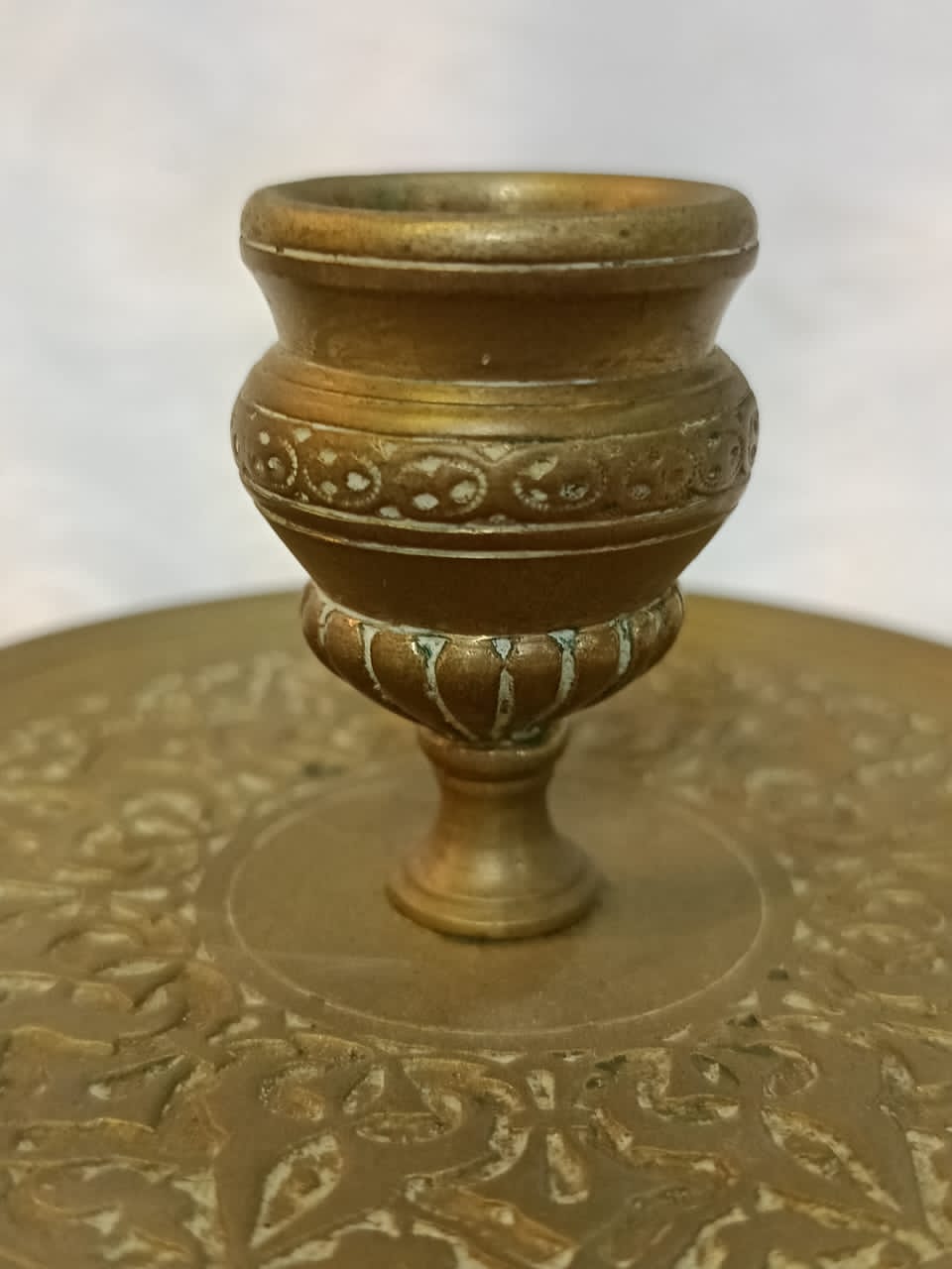 Ancien pougoire en bronze