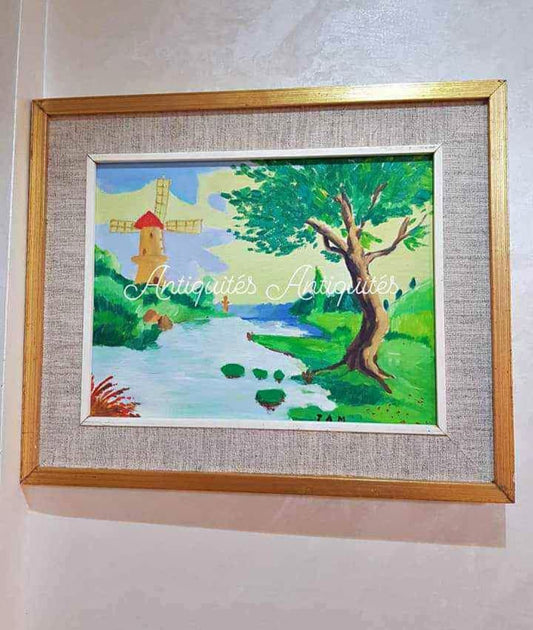 Tableau original signé sur panneau 60cm/45cm