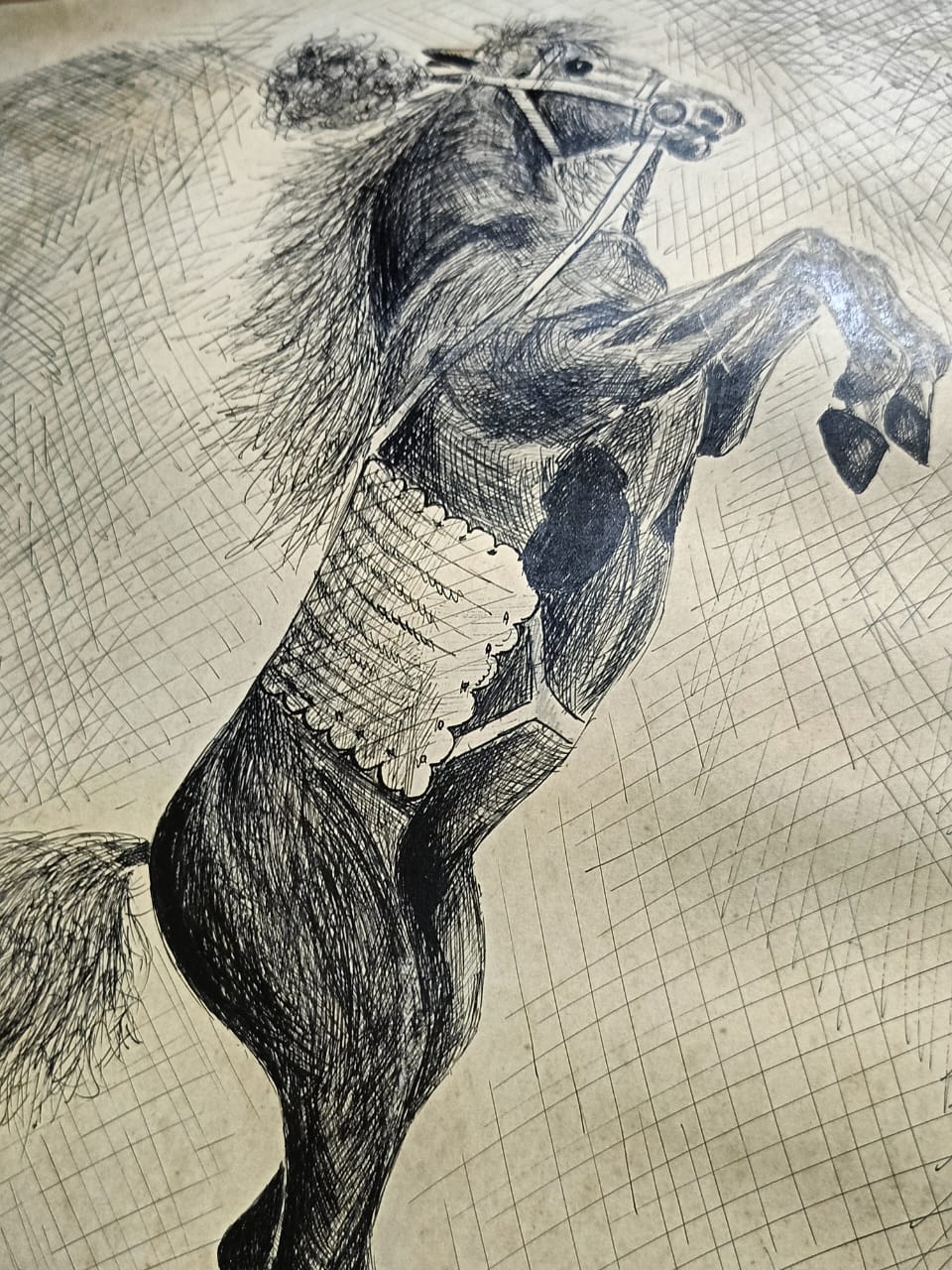 Dessin original signé sur papier 
35cm/20cm