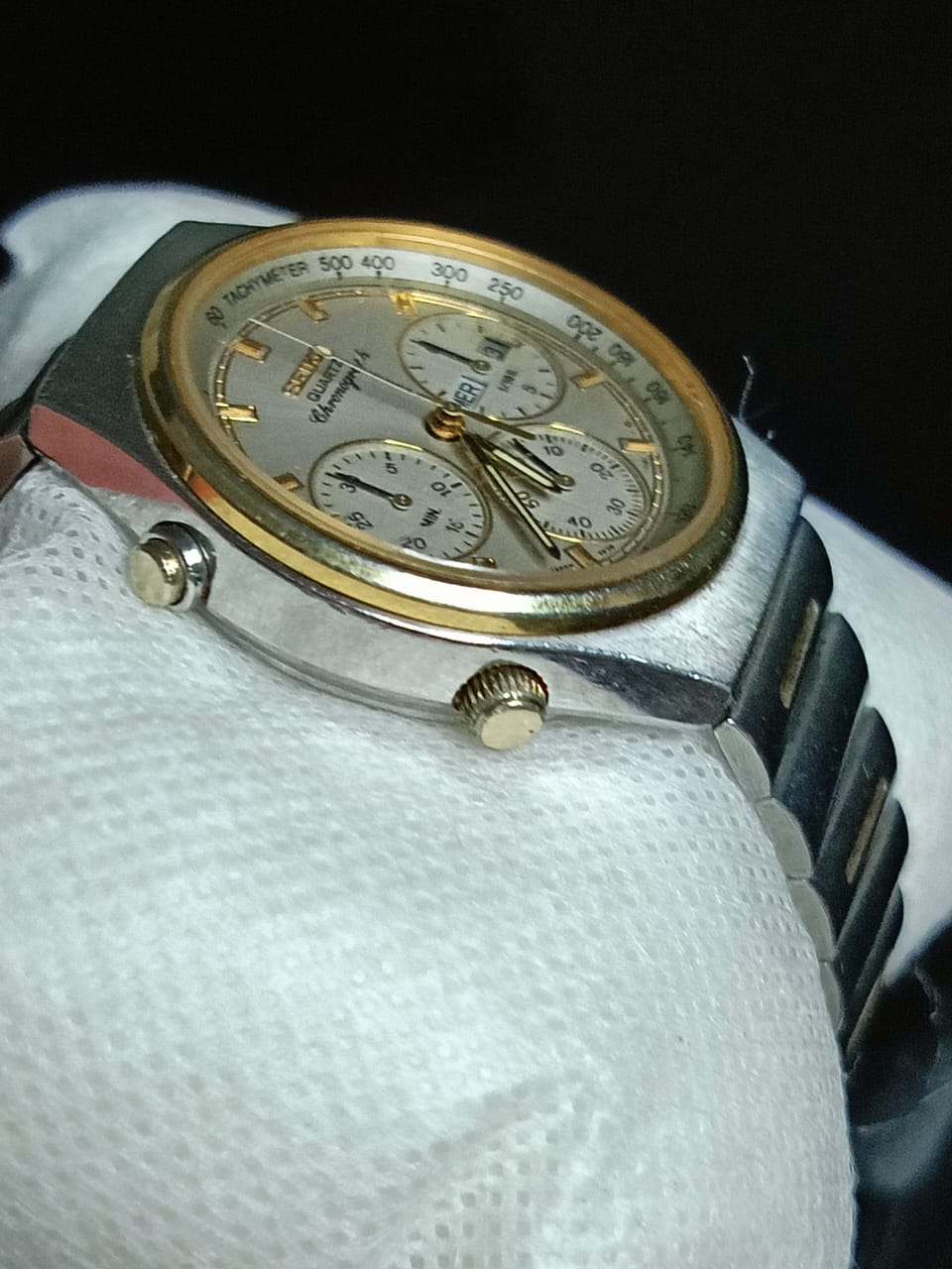 Montre Seiko chronographe Quartz vintage original