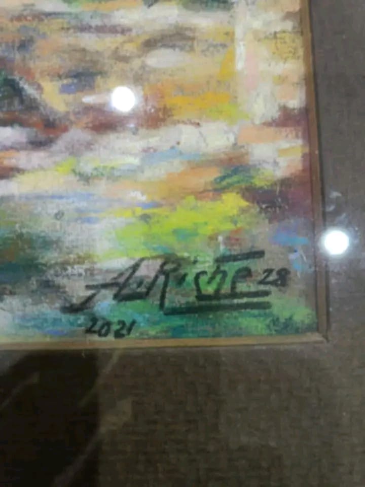 Ancien tableau original signé 
45cm/35cm