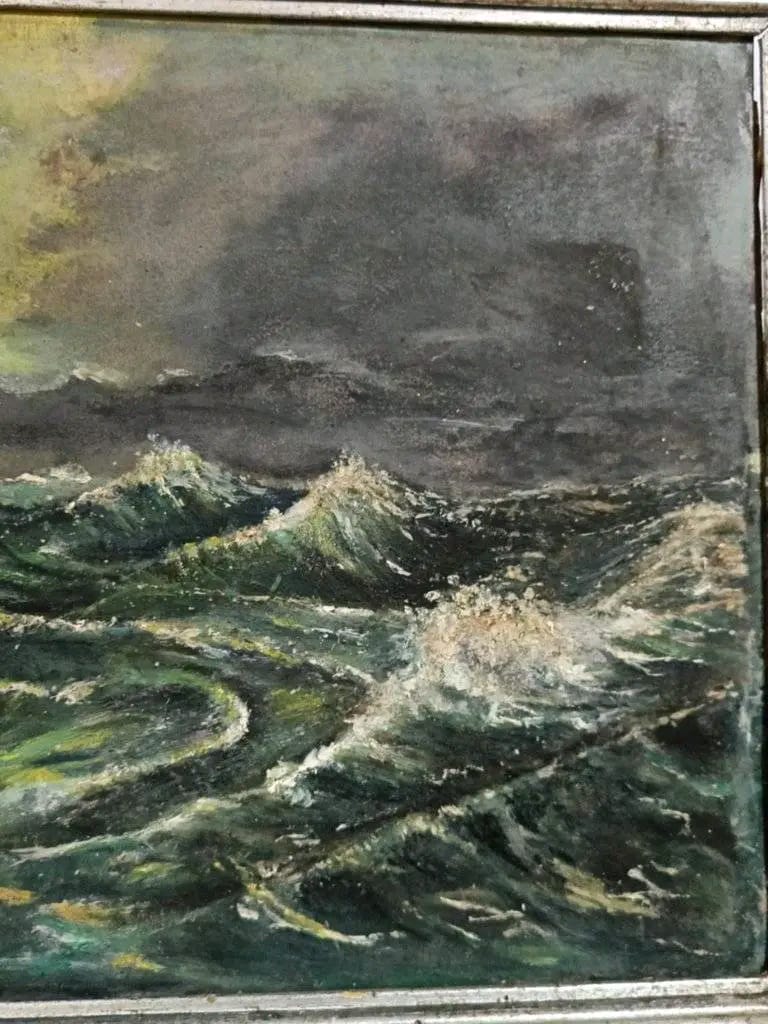 Ancien tableau original signé 
55cm/45cm
