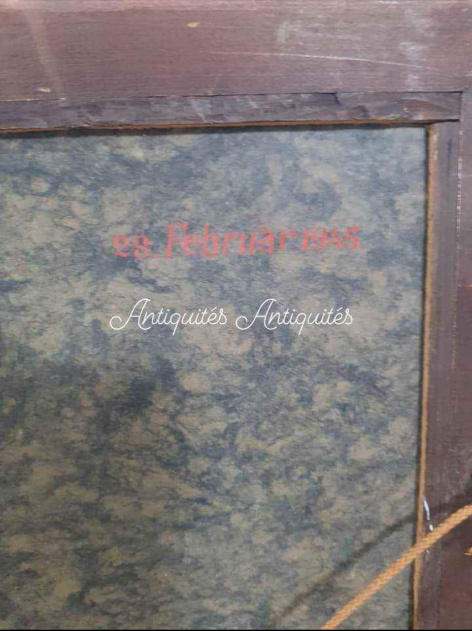 Ancien tableau original signé sur panneau 50cm/40cm