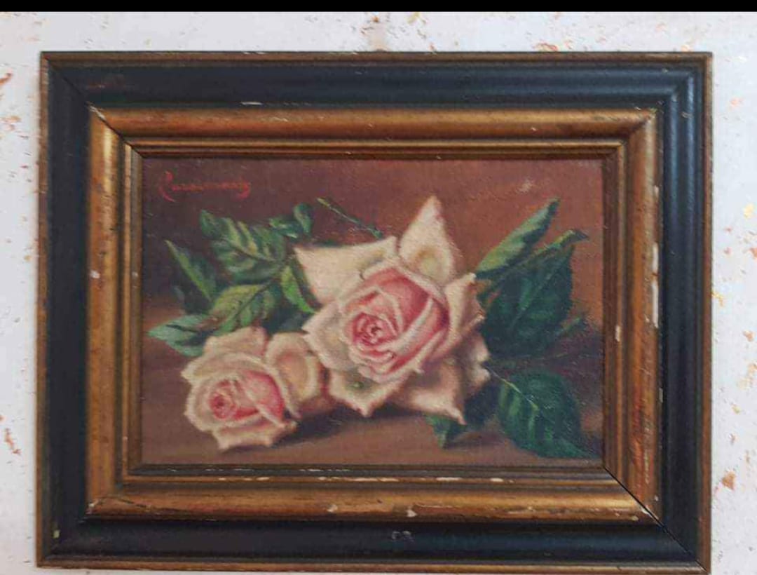 Ancien tableau original signé 
34cm/26cm