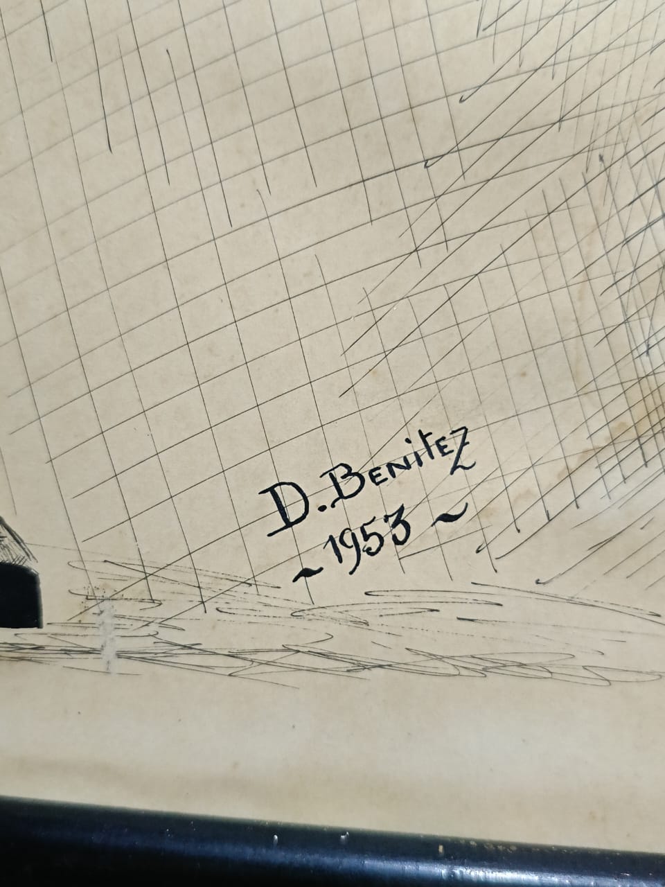 Dessin original signé sur papier 
35cm/20cm