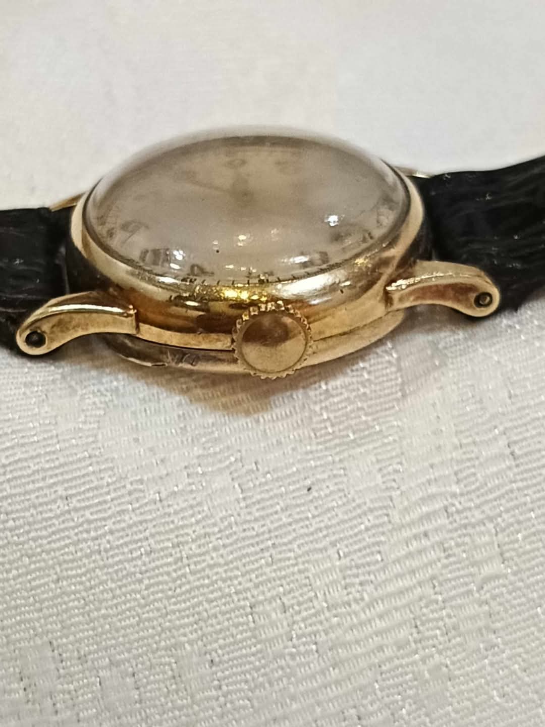 Montre mécanique vintage original plaqué or 10k femme