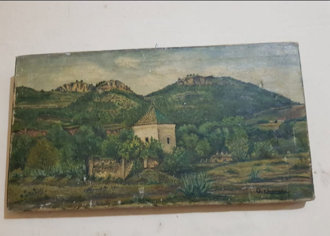 Ancien tableau original signé 
على القماش 40cm/30cm