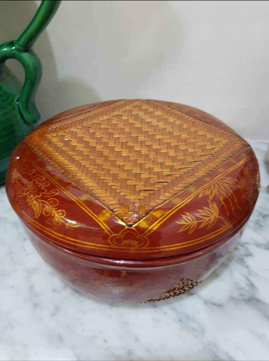 علبة من خيزران قطرها 26cm