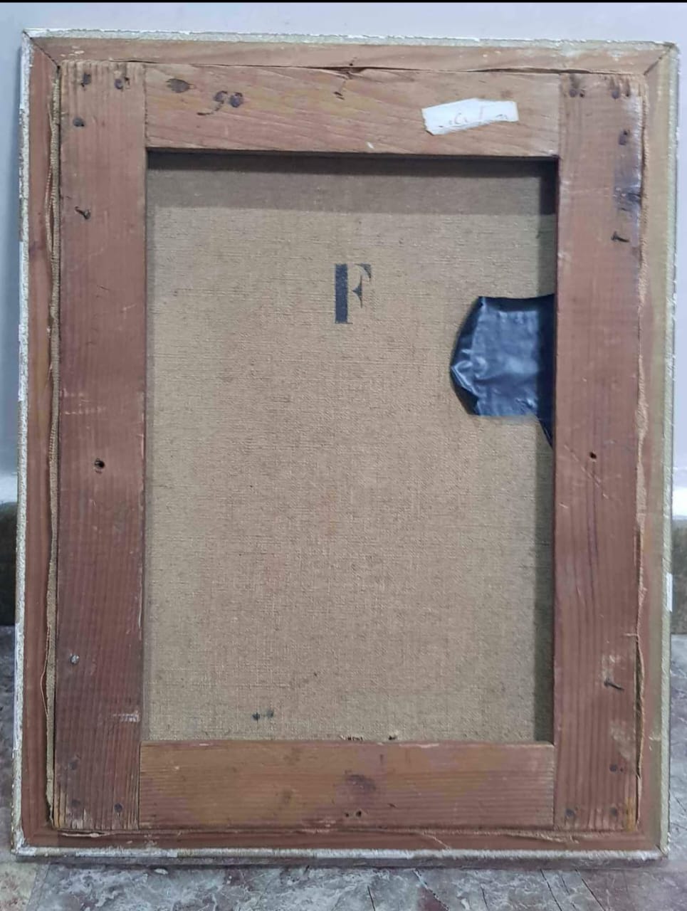 Ancien tableau original signé sur toile 40cm/25cm