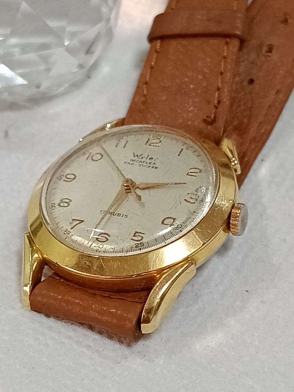 Montre mécanique vintage plaqué or
