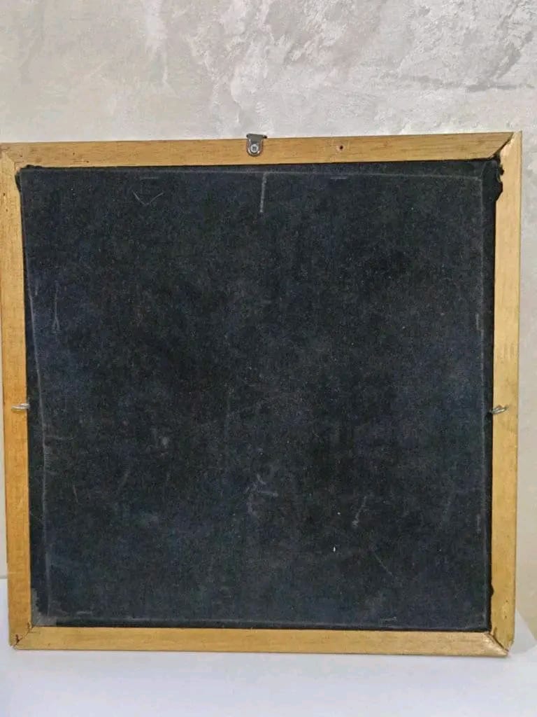 طابلو أصلي من فضة وحرير 35cm/35cm